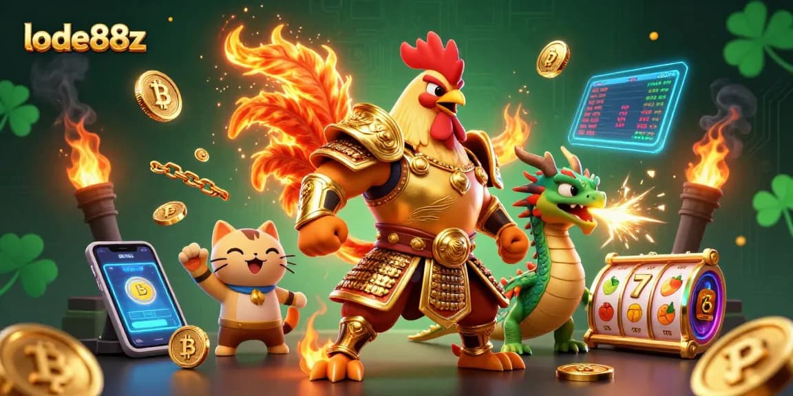 Engage with the thrilling gameplay at lode88z featuring a dynamic casino scene with exciting characters.