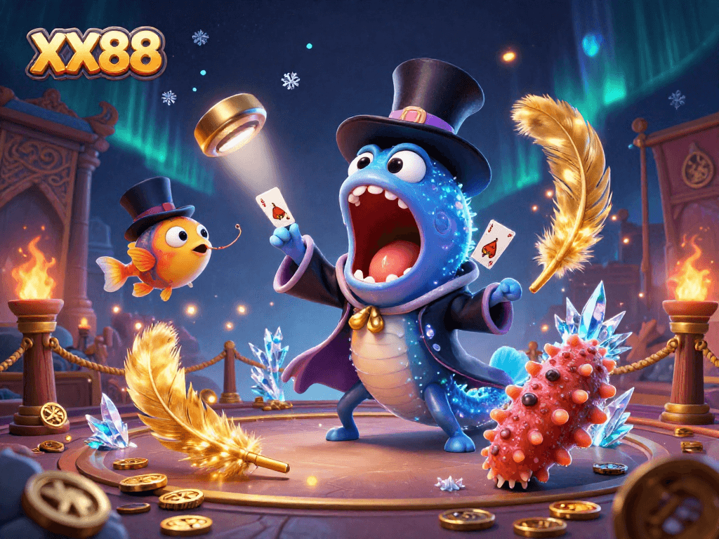 Engage with exhilarating gameplay at XX88 featuring a magical underwater casino scene.
