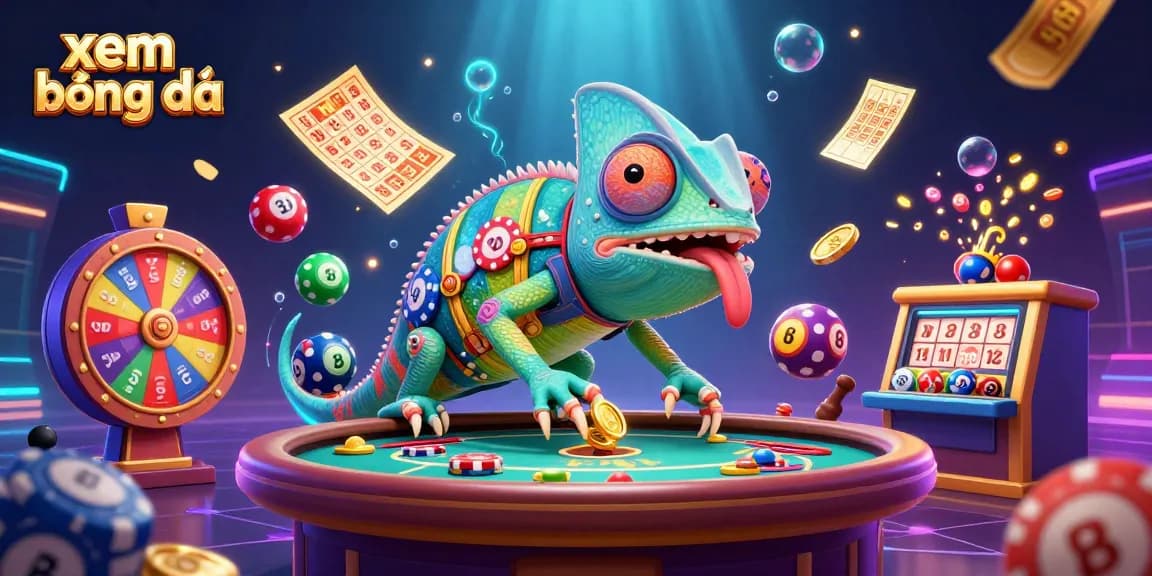 Engage with xem bóng dá through a vibrant casino scene showcasing thrilling gaming elements.