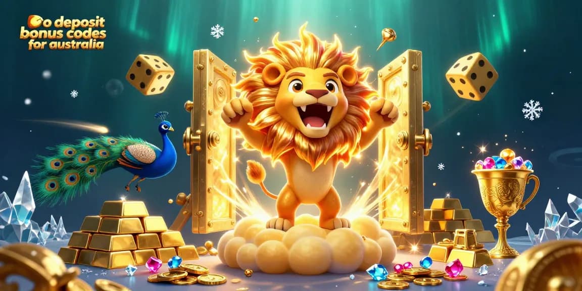 Claim your bonuses with no deposit bonus codes for australia in an exciting 3D casino scene filled with riches.