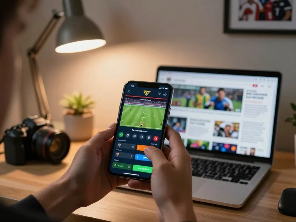 Bet on ฟุตบอล in a dynamic online sports betting environment with live odds displayed on a smartphone.