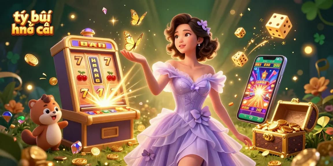Engage with the thrilling tỷ lệ nhà cái gaming scene filled with dynamic casino symbols and golden butterflies.