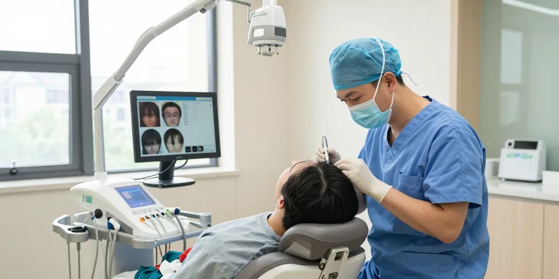 Haartransplantation Türkei performed expertly in a modern clinic setting.