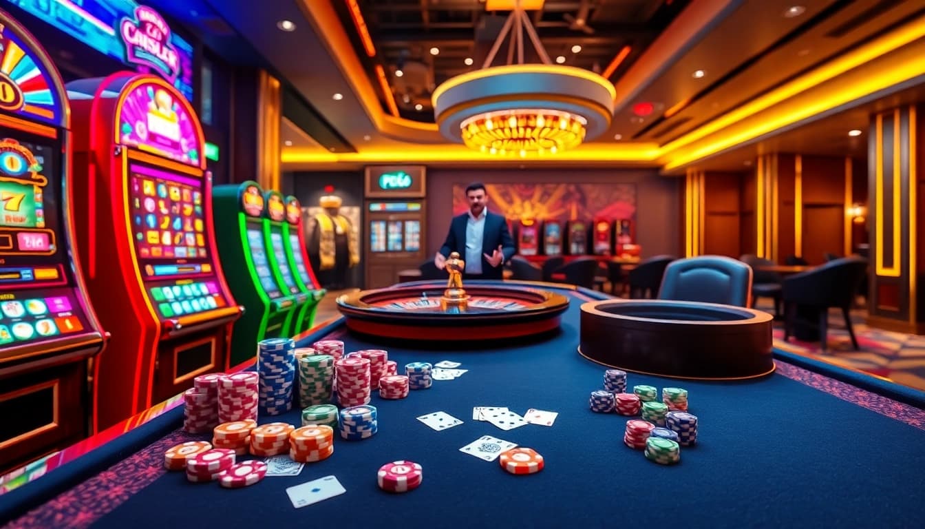 Enjoy a thrilling gaming experience at PG66 with vibrant poker chips and advanced slot machines.