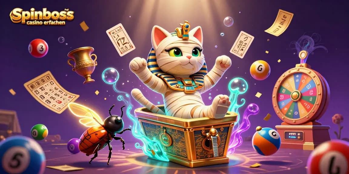 Spinboss Casino Erfahrungen: Ägyptische Mumie und Käfer im Glücksspielrausch