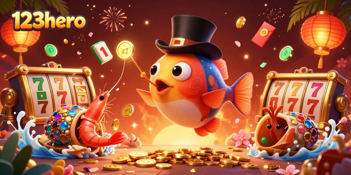 Experience high-stakes gaming with 123hero's thrilling slot adventures featuring glowing treasures.