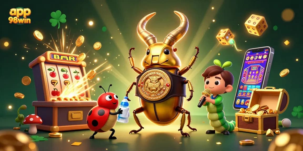 Engage with thrilling gameplay in the app 98win, featuring energetic characters and casino excitement!