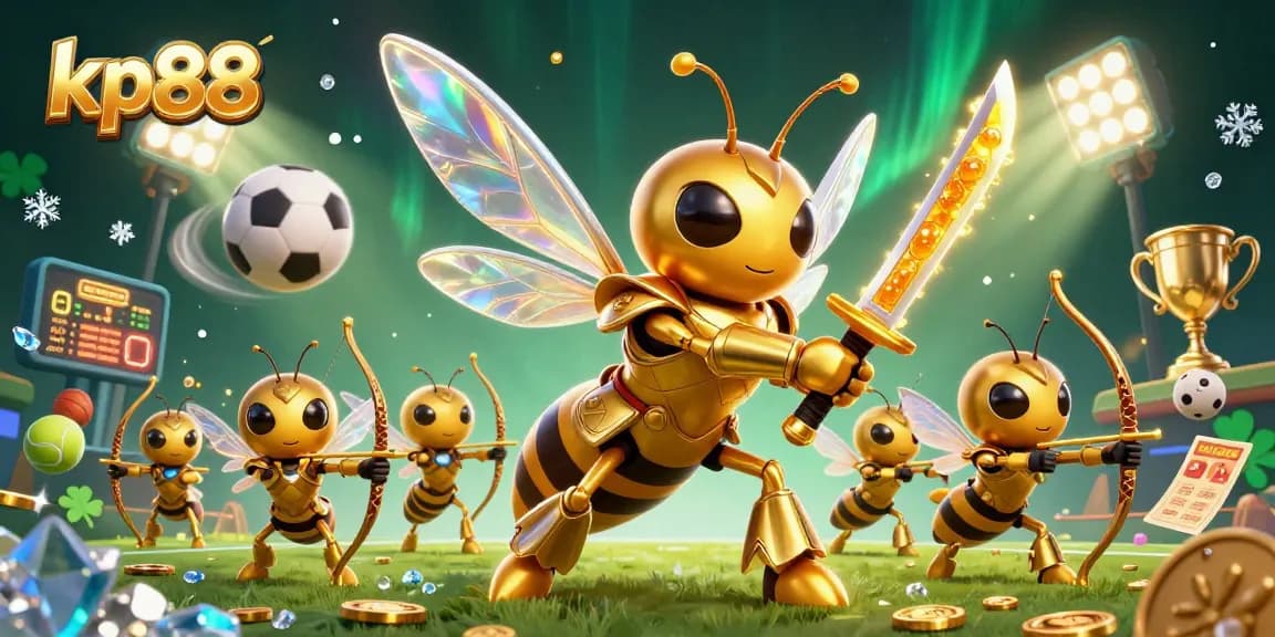 Experience kp88 gaming excitement with vibrant 3D characters and sports betting elements in action.