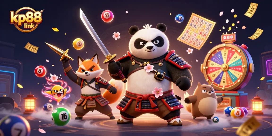 Experience the excitement of kp88 link with vibrant lottery themes and engaging characters in a dynamic scene.