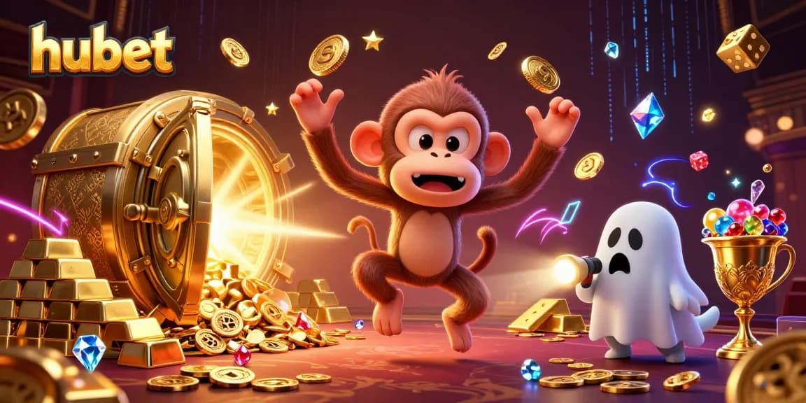 Experience hubet's vibrant casino with captivating characters and golden treasures