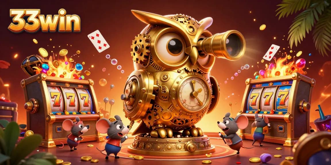Experience exhilarating wins at 33win with lively animated casino creatures and vibrant gaming elements.
