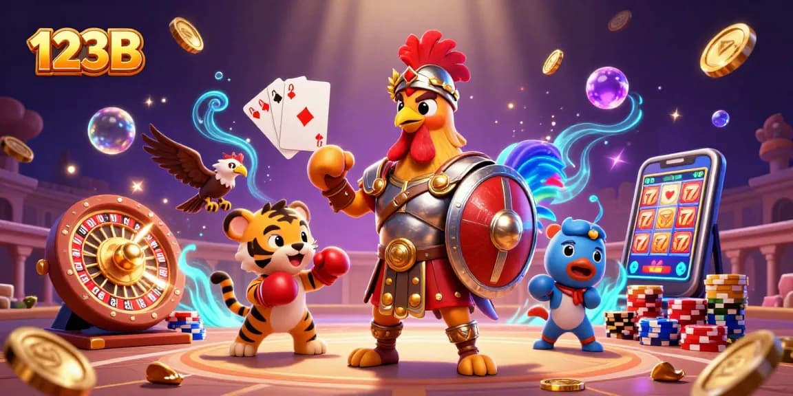 Engage with thrilling games at 123B, featuring dynamic characters and vibrant casino elements