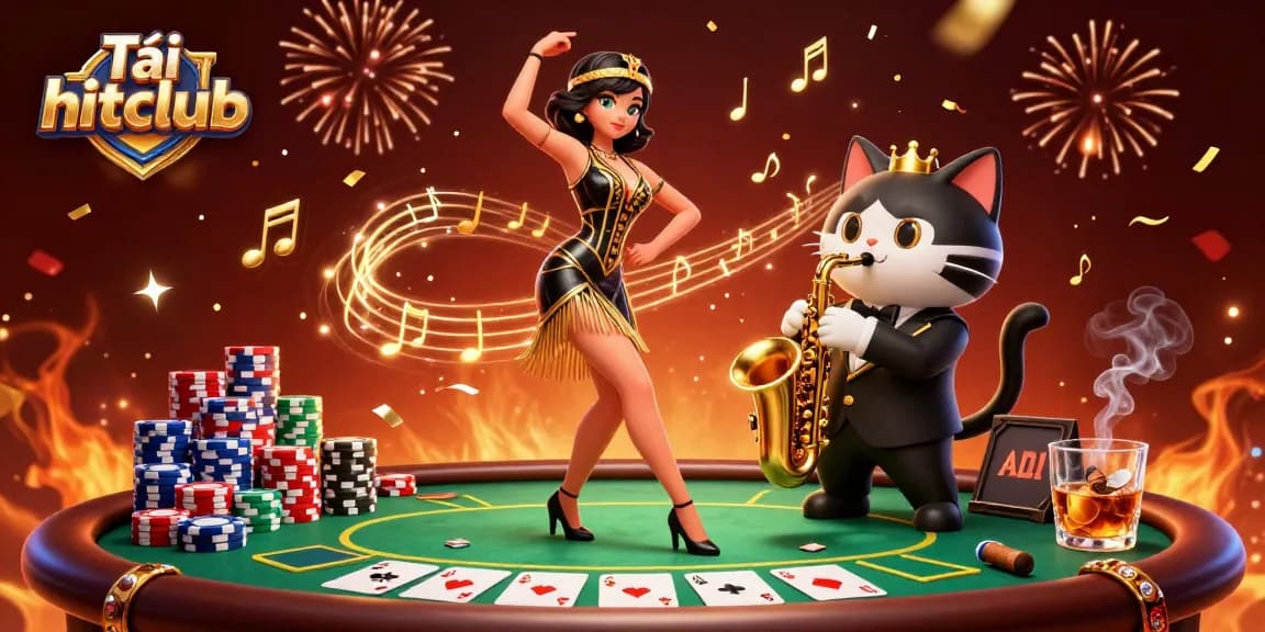 Tải hitclub and experience immersive gaming with vibrant characters and casino elements in action.