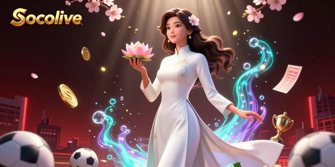 Socolive enhances sports betting experience with a vibrant, engaging illustrative scene