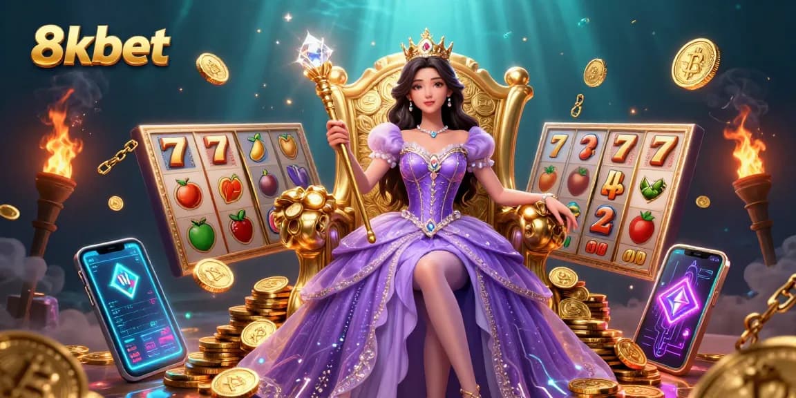 Experience thrilling gameplay at 8kbet with vibrant slots, illuminating graphics, and jackpot excitement.
