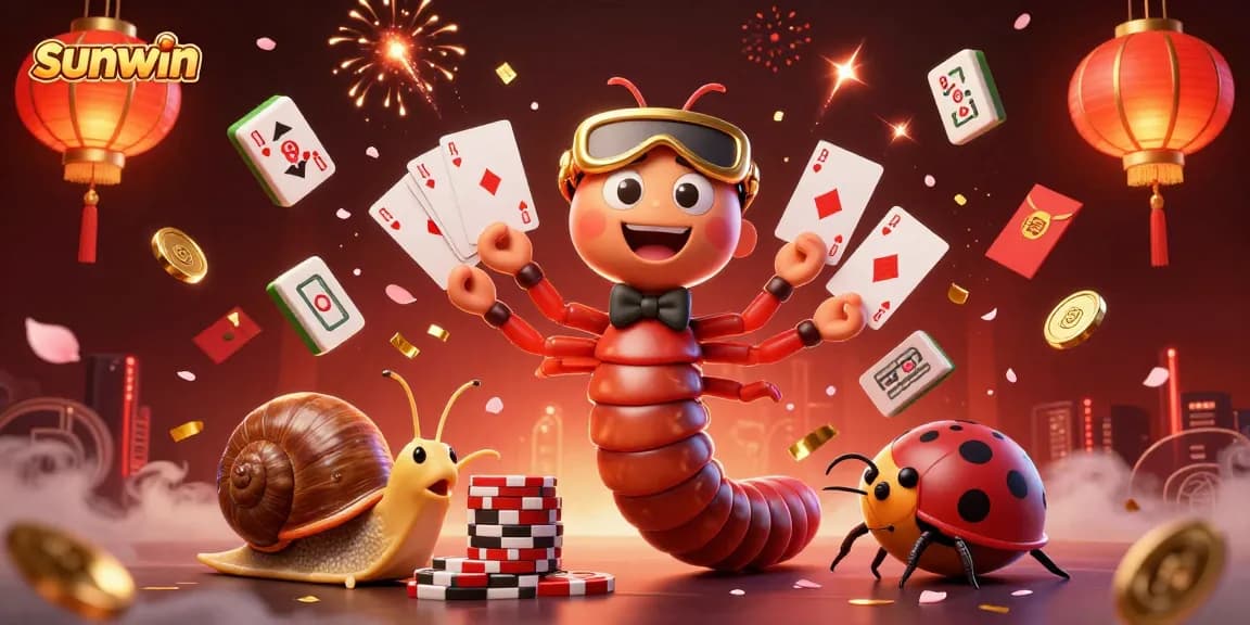 Experience vibrant gaming with sunwin featuring playful characters in a casino setting.