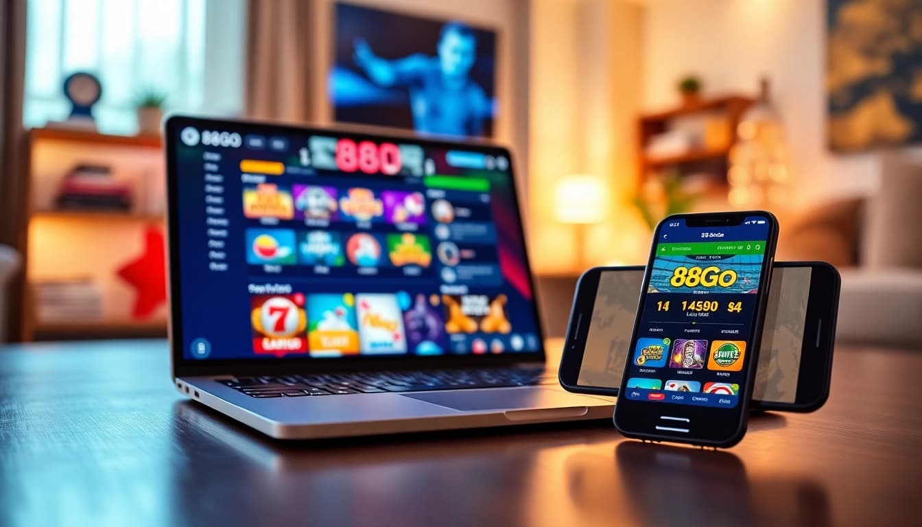 Engaging online betting platform experience with 88GO app on devices