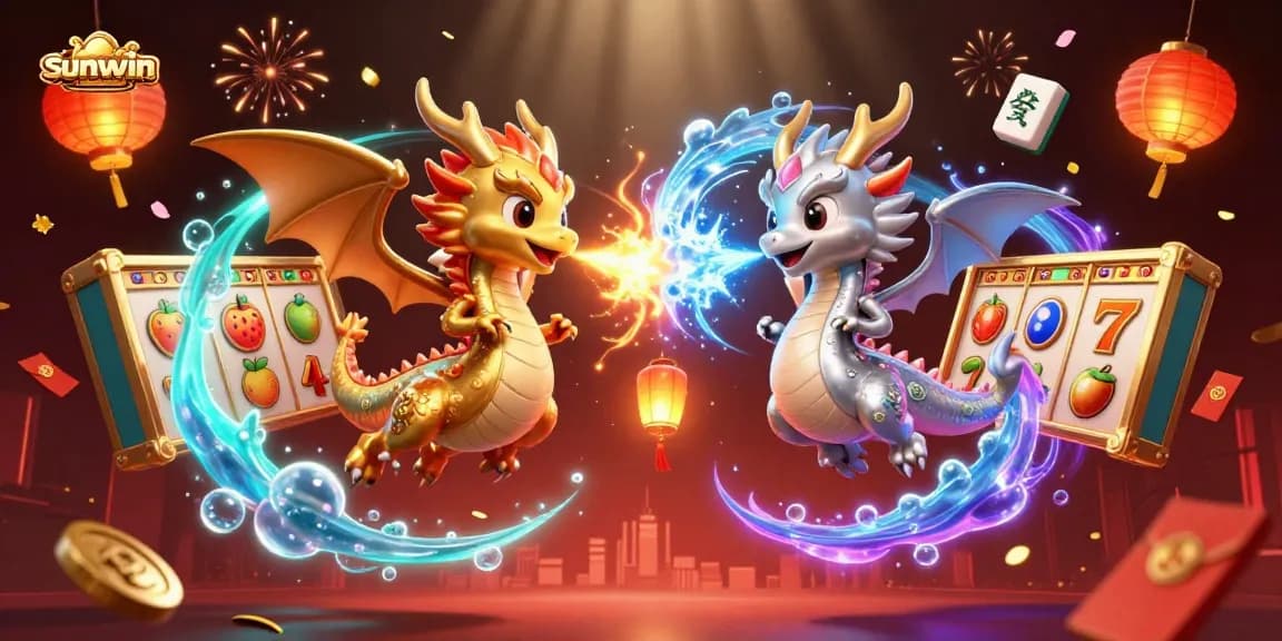 Engage with sunwin's thrilling slot experience featuring fiery dragons and lucky symbols.