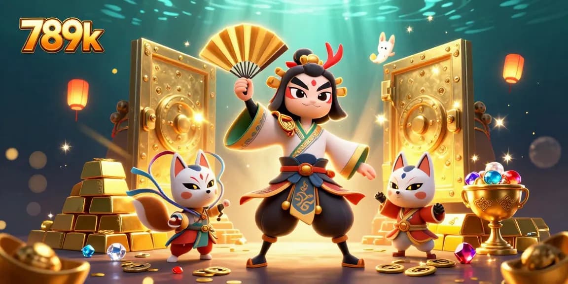 Experience the thrill of 789k with vibrant gaming elements and enchanting characters in action.