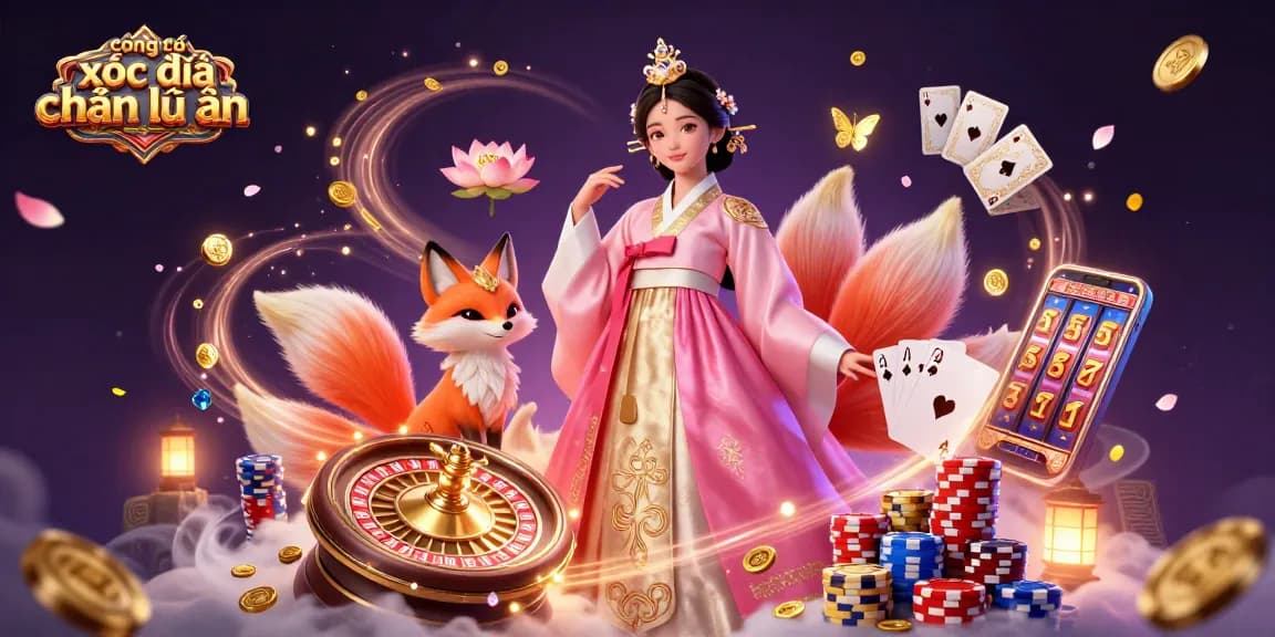 Play and win with công thức xóc đĩa chẵn lẻ đều ăn in a vibrant casino adventure illustration.