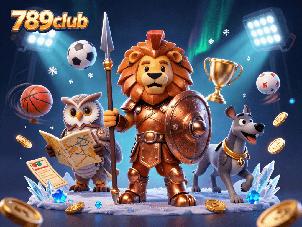 Experience thrilling betting with 789club's dynamic sports casino scene featuring heroic characters and vibrant game elements.
