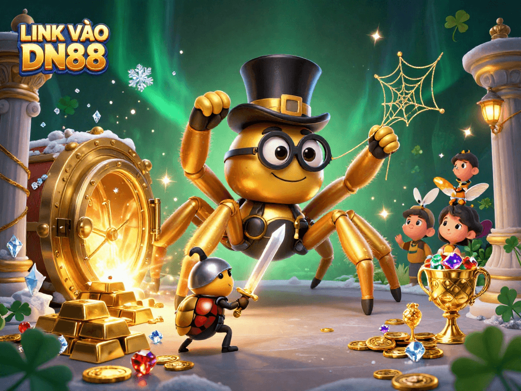 Experience the thrill of LINK VÀO DN88 with a vibrant 3D casino adventure featuring unique characters and treasures.