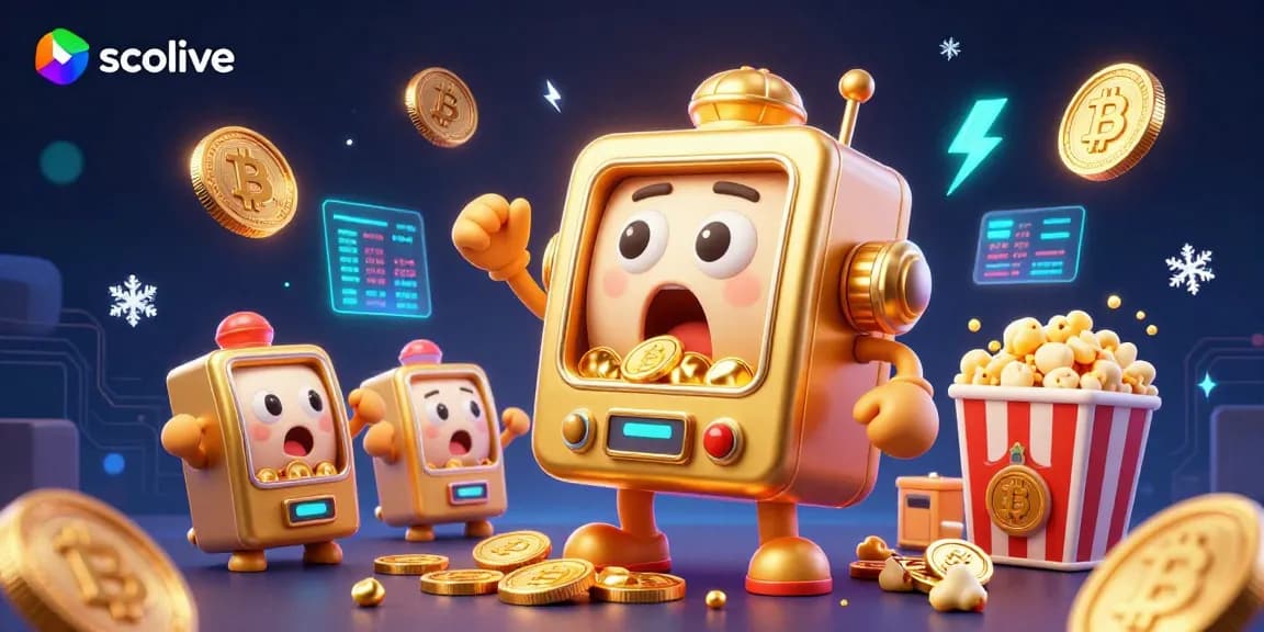 Socolive brings excitement with a golden slot machine jackpot scene, showcasing vibrant casino elements.