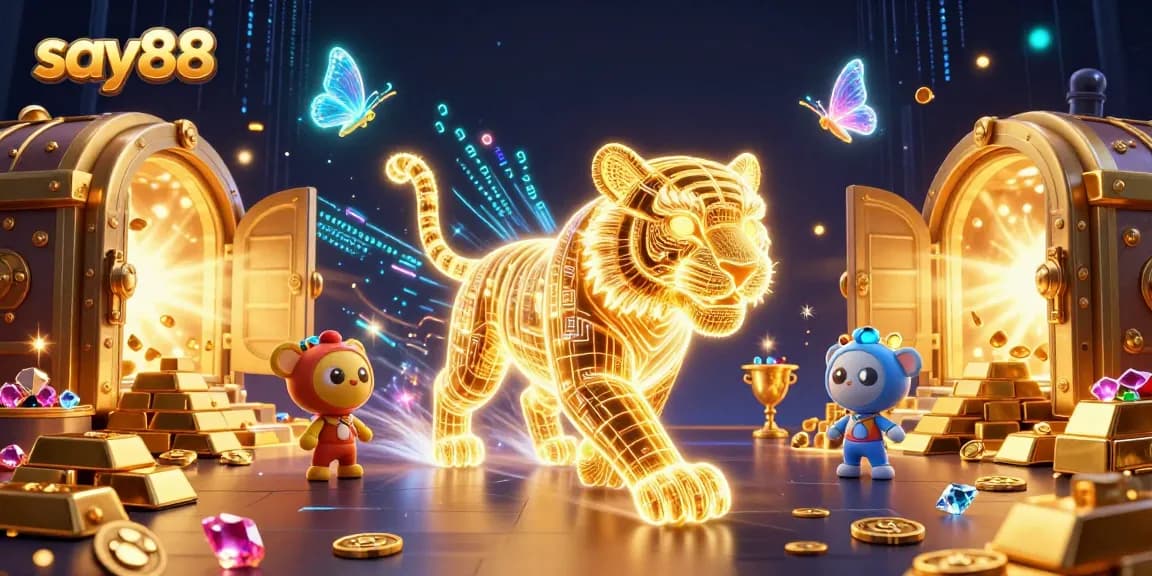 Experience excitement at say88, where vibrant casino elements and energy come alive in a 3D digital world.