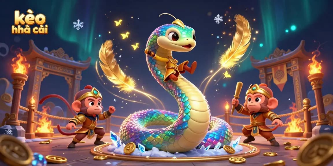 Experience kèo nhà cái with vibrant 3D illustration portraying a lively casino realm