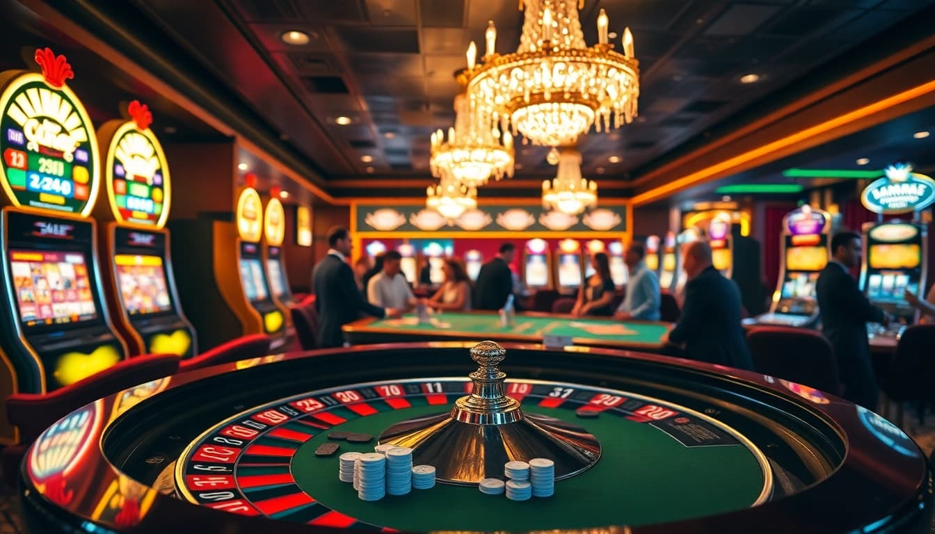 Experience the excitement of gambling at https://s8net.com/ featuring luxurious casino tables and vibrant slot machines.