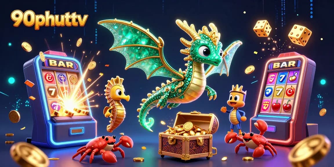 Experience thrilling casino action with 90phuttv featuring vibrant gaming elements and dynamic characters.