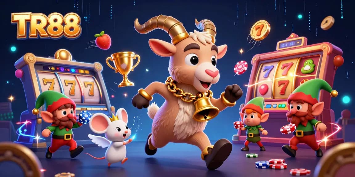 Engage with the excitement of TR88 casino, featuring a Krampus running the show amid festive mayhem.