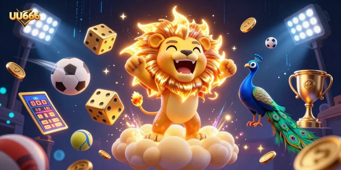 UU666 players winning big with vibrant animated characters and thrilling gambling elements.