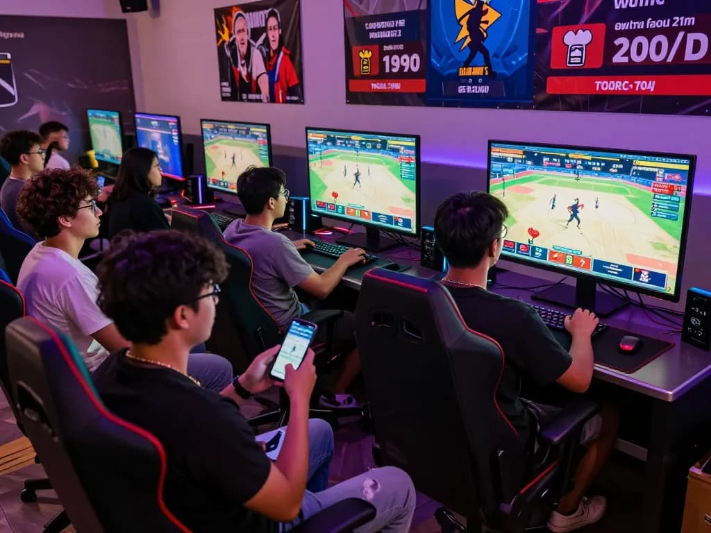 Engaged players enjoying the thrill of bl555 online betting during live cockfighting matches with vibrant atmosphere.