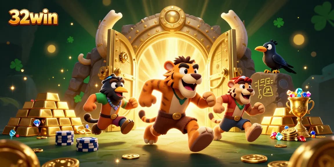 Experience thrilling gaming at 32win's dynamic casino with vibrant treasures and exciting action.