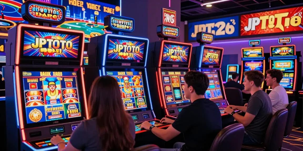 Players enjoying the vibrant JPTOTO online casino experience with engaging graphics and diverse gaming options.