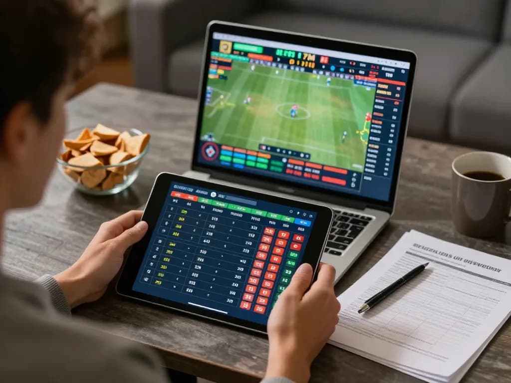 Interactive sports betting session on 7m platforms showcasing live odds and personal strategies.