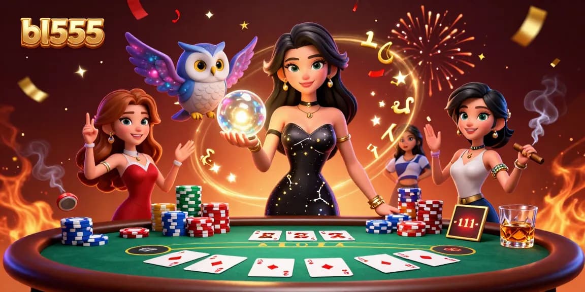 Join the winning experience at bl555 with a glamorous casino themed digital illustration.
