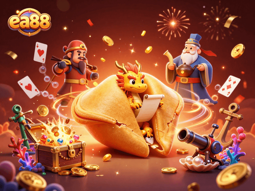 Engage with exciting games at ea88, featuring colorful characters and vibrant casino elements.