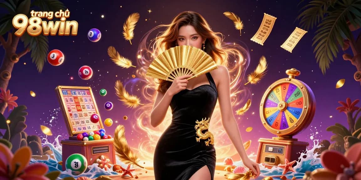 Engage with the thrilling world of trang chủ 98win through vibrant lottery elements and captivating casino visuals.
