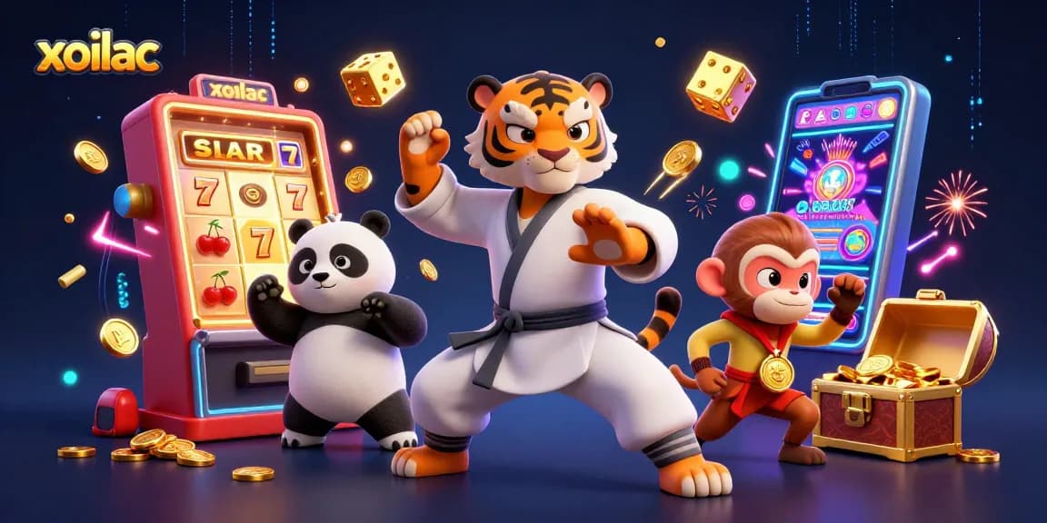 Experience xoilac's thrilling casino energy with vibrant characters and dynamic game elements.