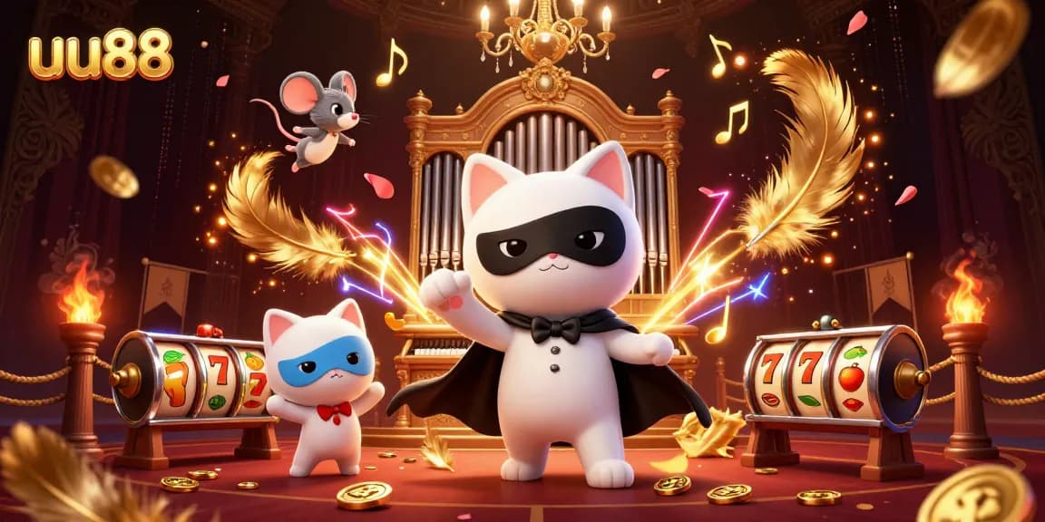 Engage in exciting gameplay at uu88 with a vibrant casino scene featuring dynamic characters and elements.