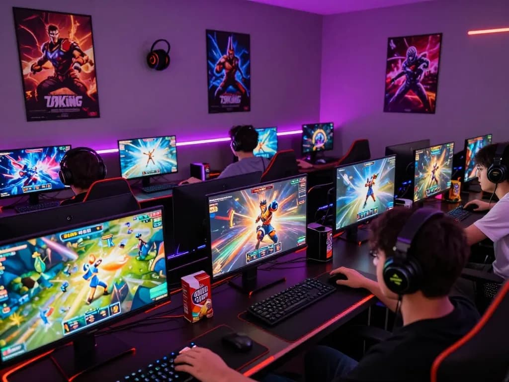 Exciting online gaming environment showcasing 79King's engaging games with vibrant graphics and players immersed in action.