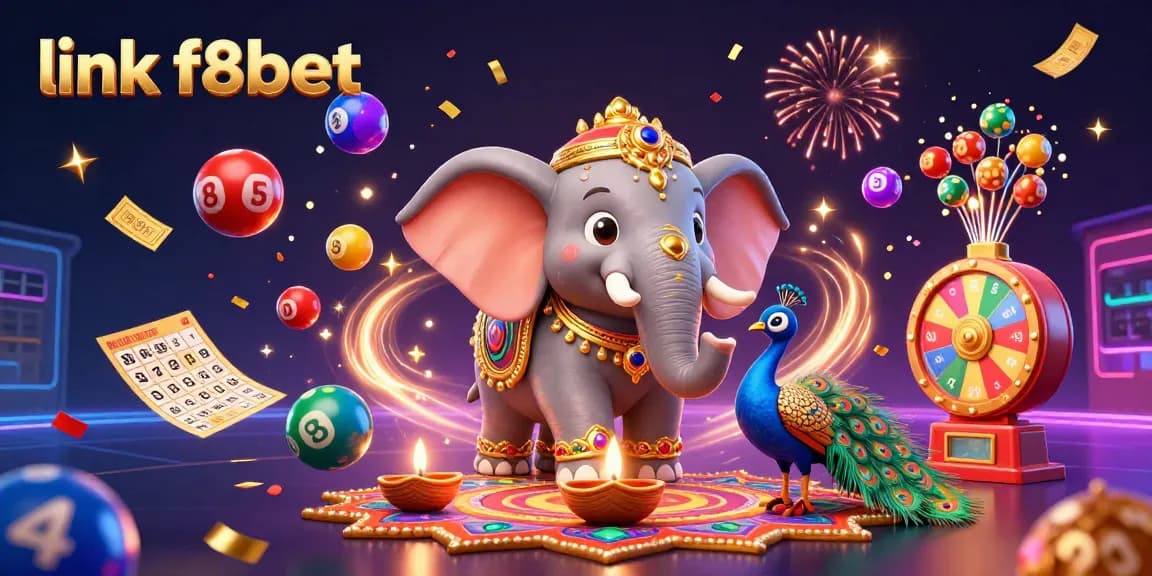 Enhance your winning potential with link f8bet at this vibrant casino-themed illustration.
