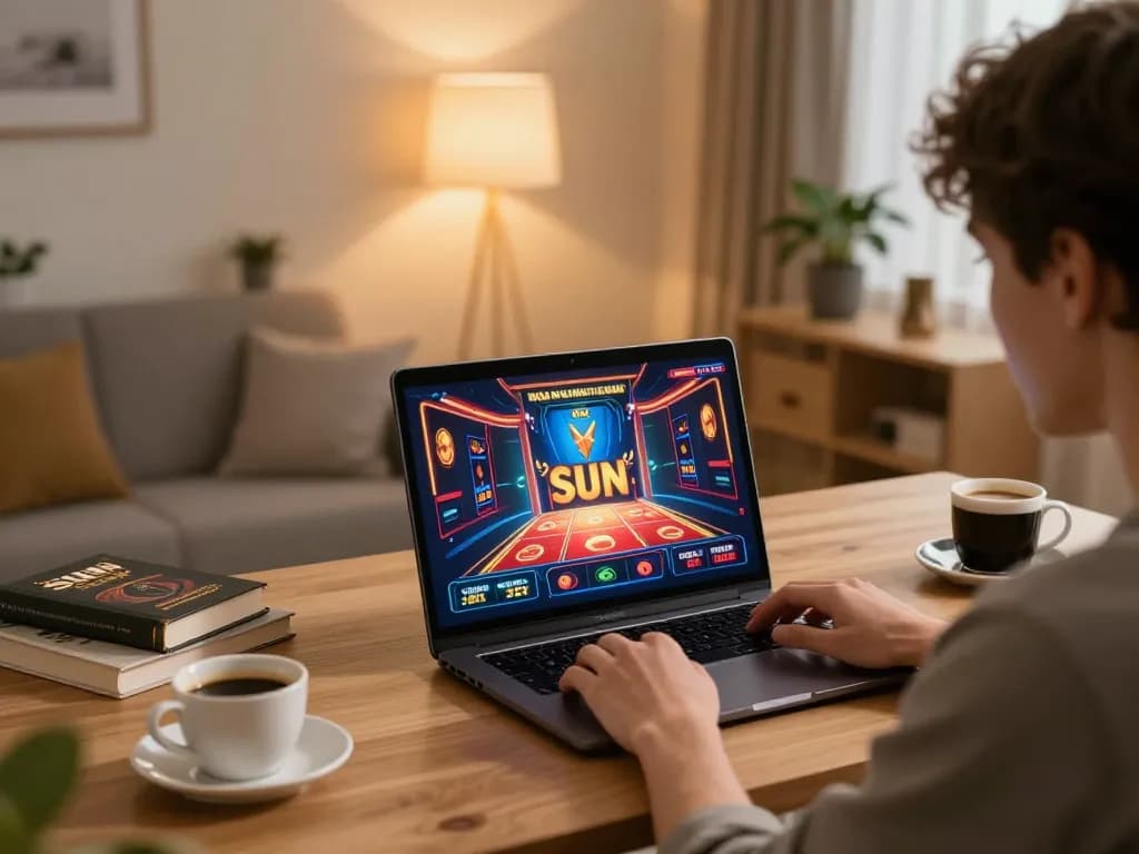 Tham gia trò chơi chiến lược trên Sun win trong một thiết lập chơi game tại nhà thoải mái, với tất cả các yếu tố cần thiết để đánh bạc trực tuyến thành công.