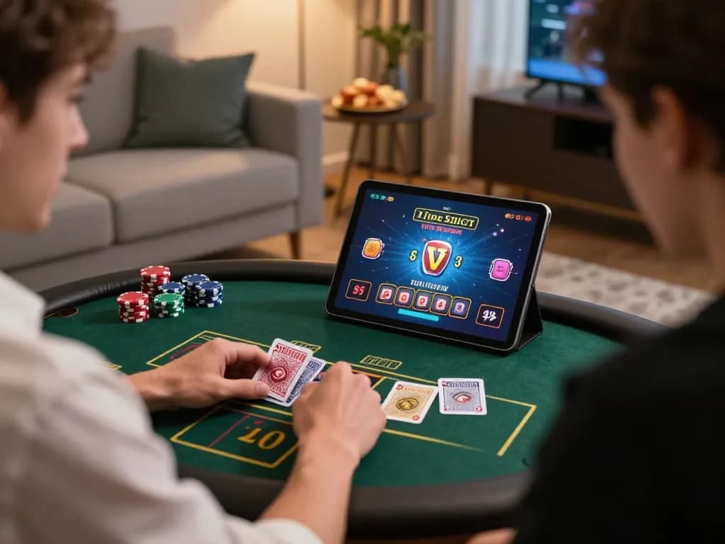 Experience the thrill of live gaming on Trang chủ GG88 at home with a tablet and snacks