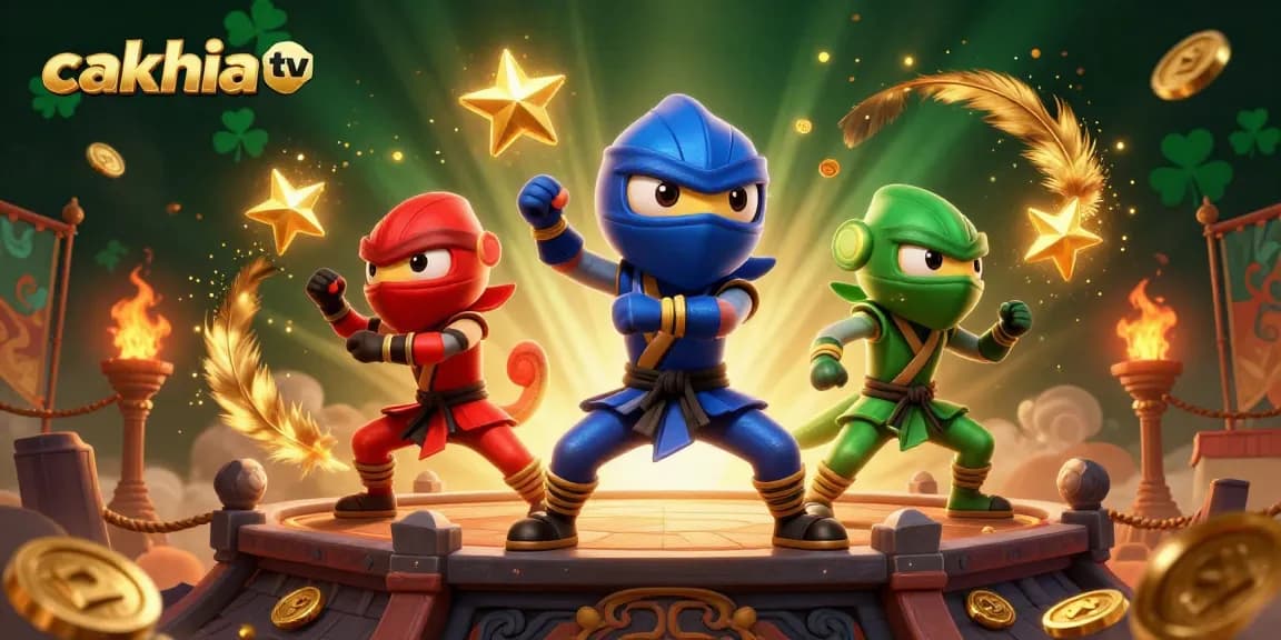 Experience enhanced betting with Cakhia TV’s vibrant live sports atmosphere featuring chameleon ninjas.