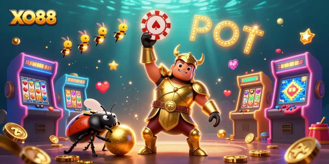 Experience the thrill of winning at XO88 with dynamic slot reels and friendly characters!