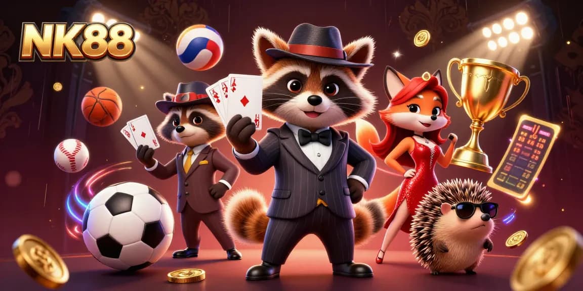 Experience thrilling bets and dynamic wins at NK88 with charming characters in a casino atmosphere.