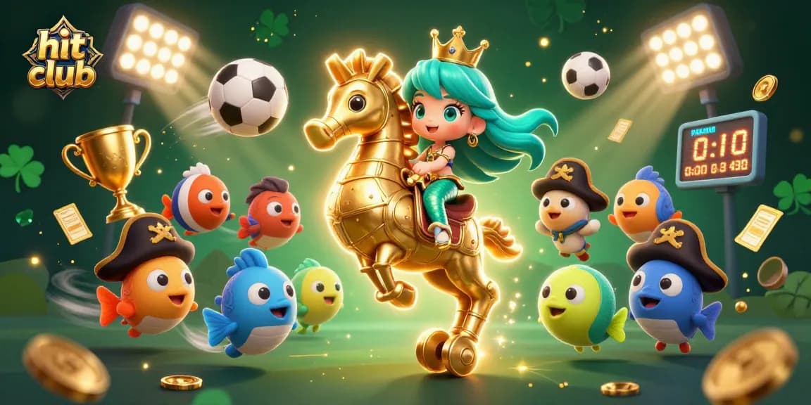 Join the hit club for exciting games, featuring vibrant colorful characters in a dynamic casino illustration.